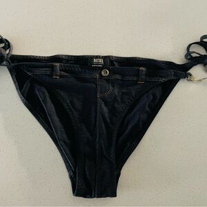 Diesel jean like bikini bottom sz M-L